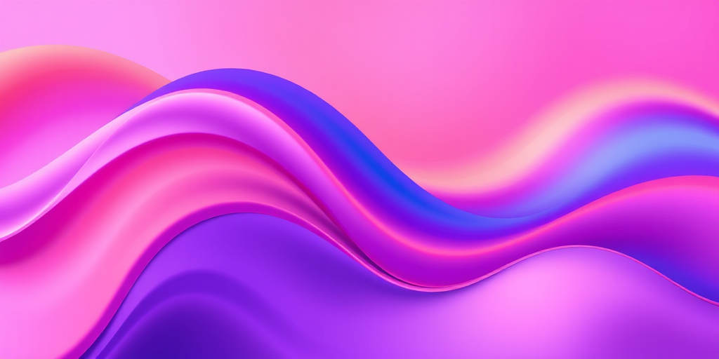 create a vibrant abstract wave pattern with smooth gradient colors transitioning from purple to pink, blue, and orange, captured with a DSLR camera, 50mm lens, f/2.8 aperture, ISO 100, and 1/60s shutter speed for enhanced detail and clarity