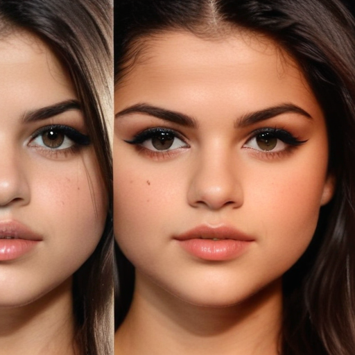 selena gomez face changing