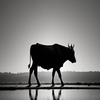 cow silhouette