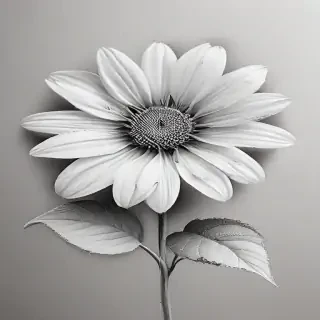 pencil drawings of flowers