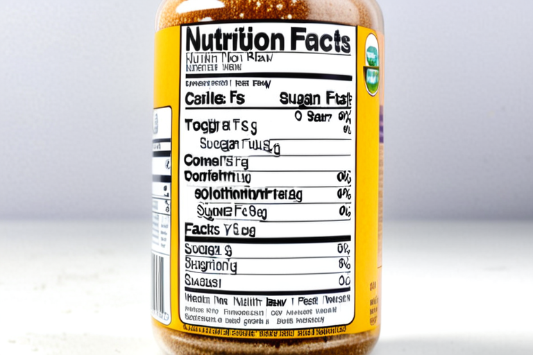 sugar in the raw nutrition facts