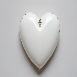 white heart