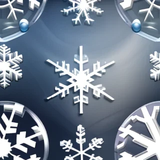 transparent snowflakes