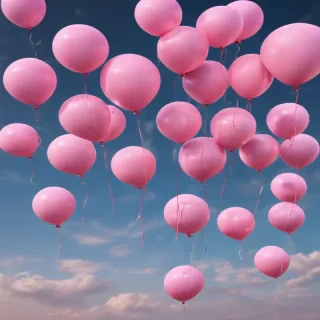 pink balloons png