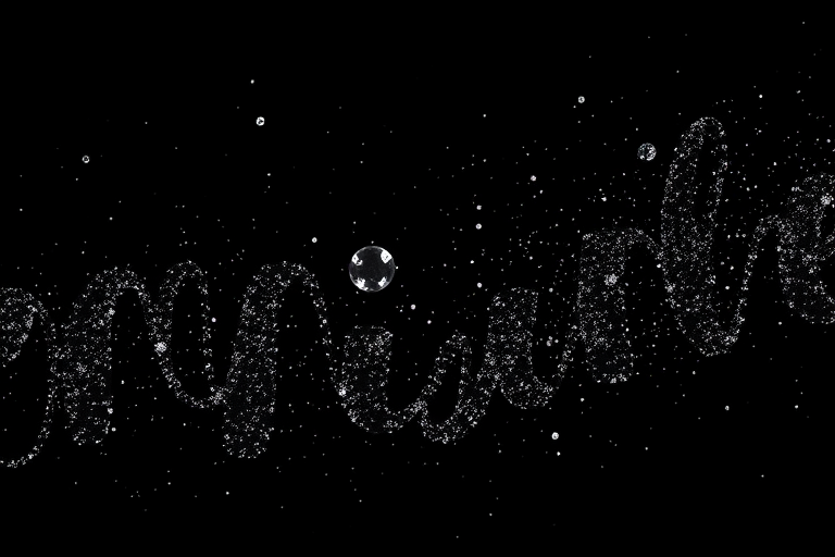 black with glitter