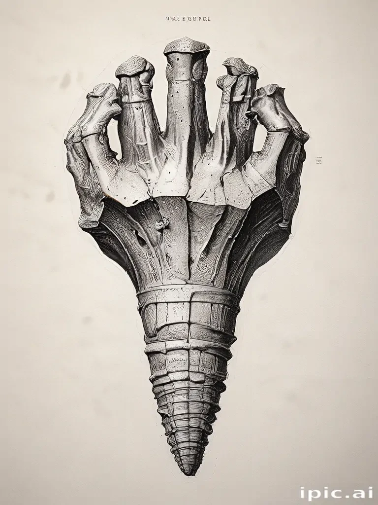 fossil drawing