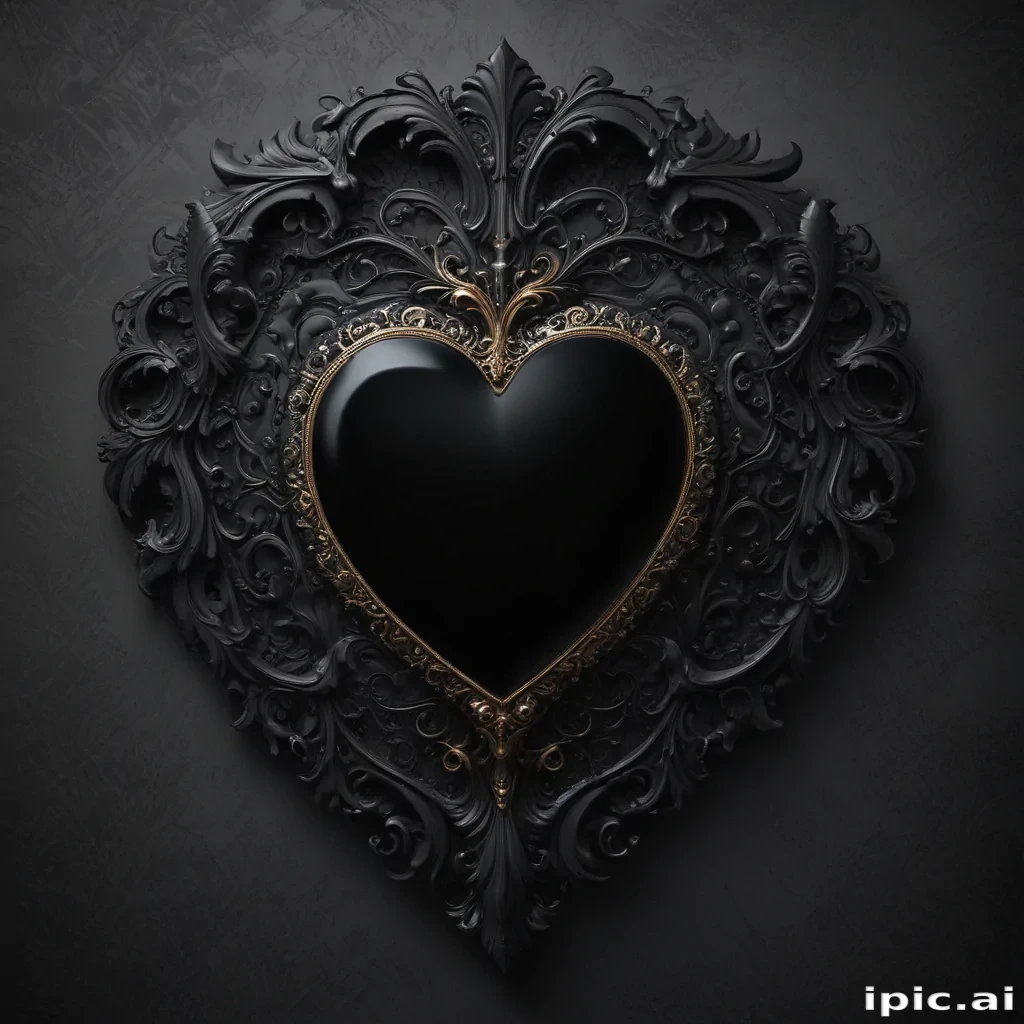 wallpaper black heart