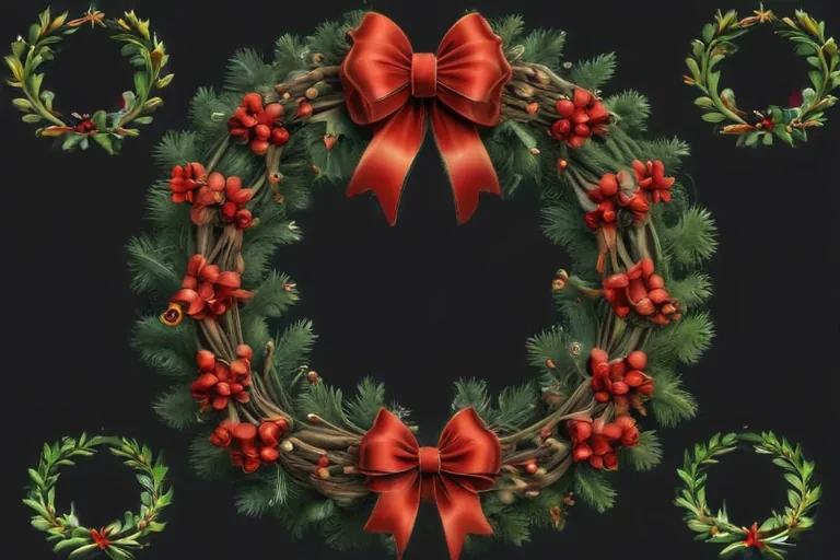 christmas wreath clip art