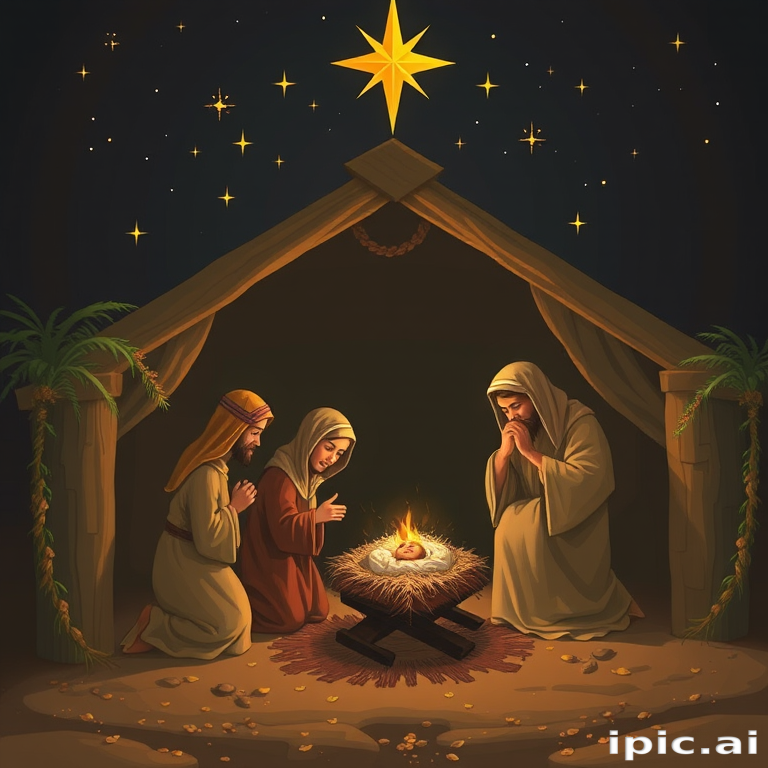 images of the manger scene