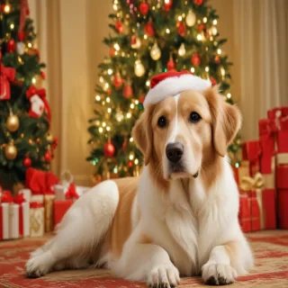 christmas dogs wallpaper