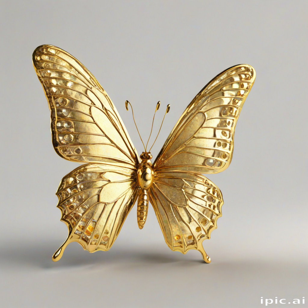 golden butterfly png