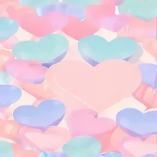 pastel heart background