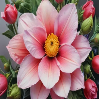 color drawings of flowers