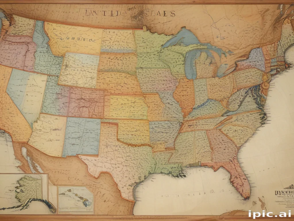 united states map with state names