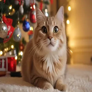 pictures of cats for christmas