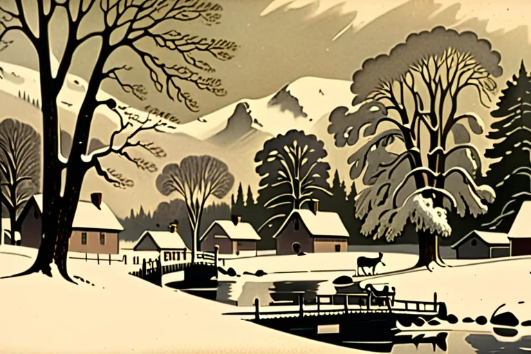 vintage winter scenes