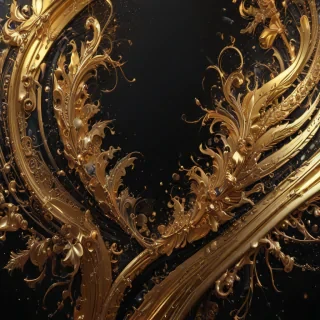 gold black background