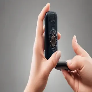 hand holding phone png