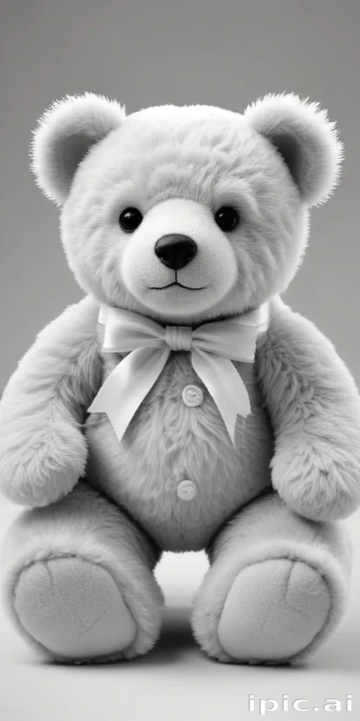 teddy bear clipart black and white