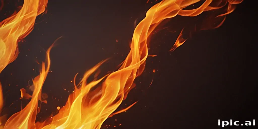 background with fire