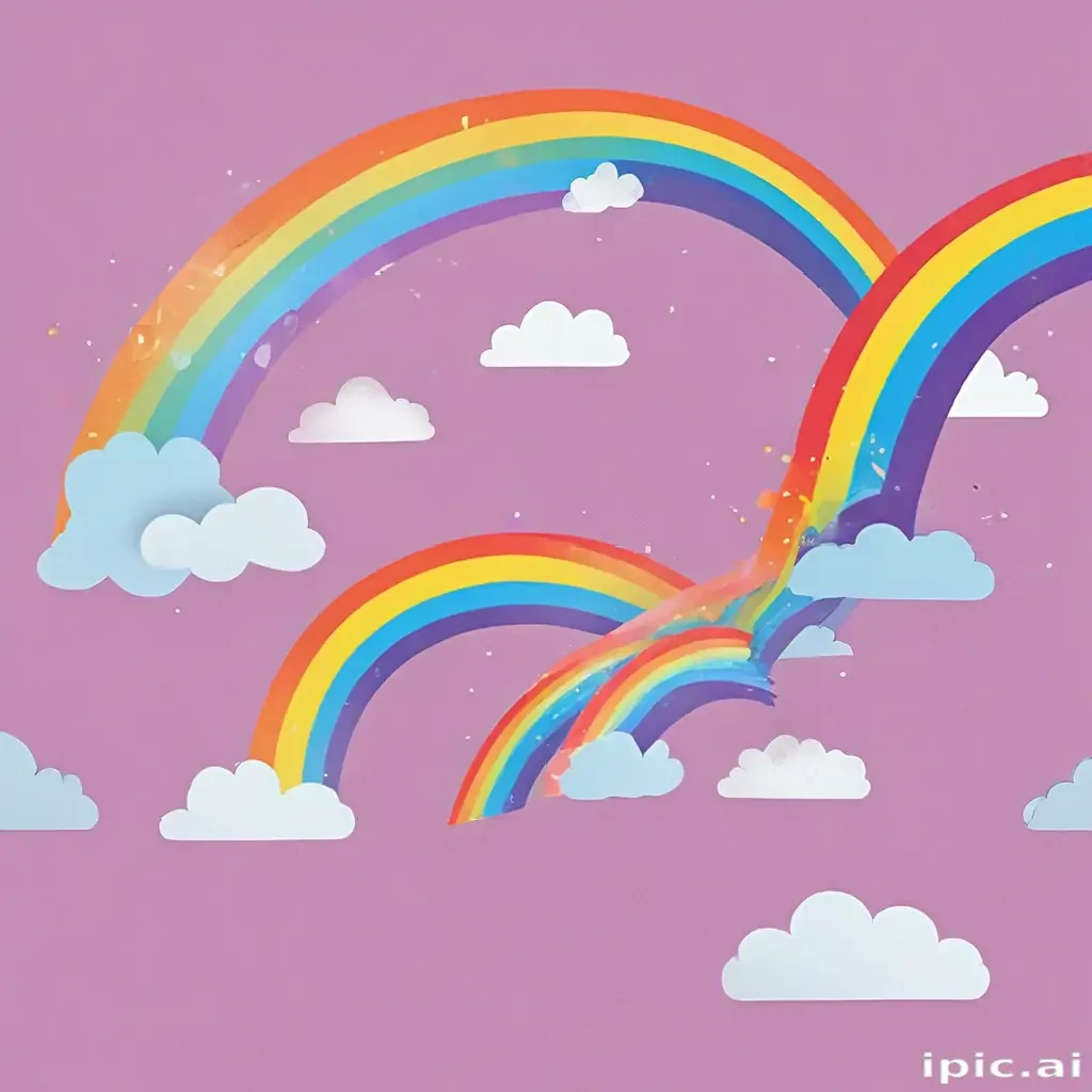 transparent background rainbow clipart