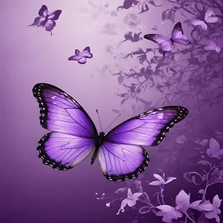 purple butterfly background