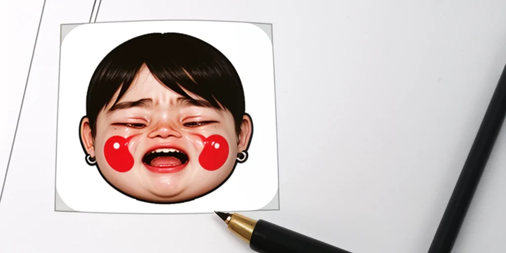crying sticker