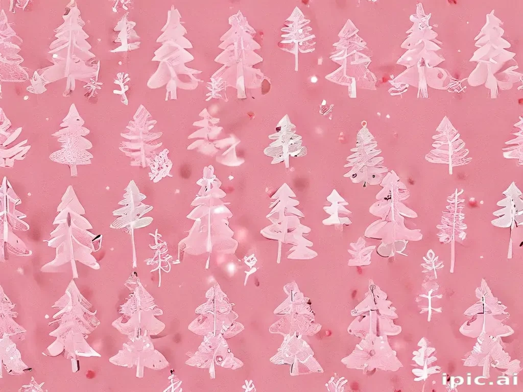 pink christmas aesthetic wallpaper