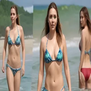 elizabeth olsen in bikini