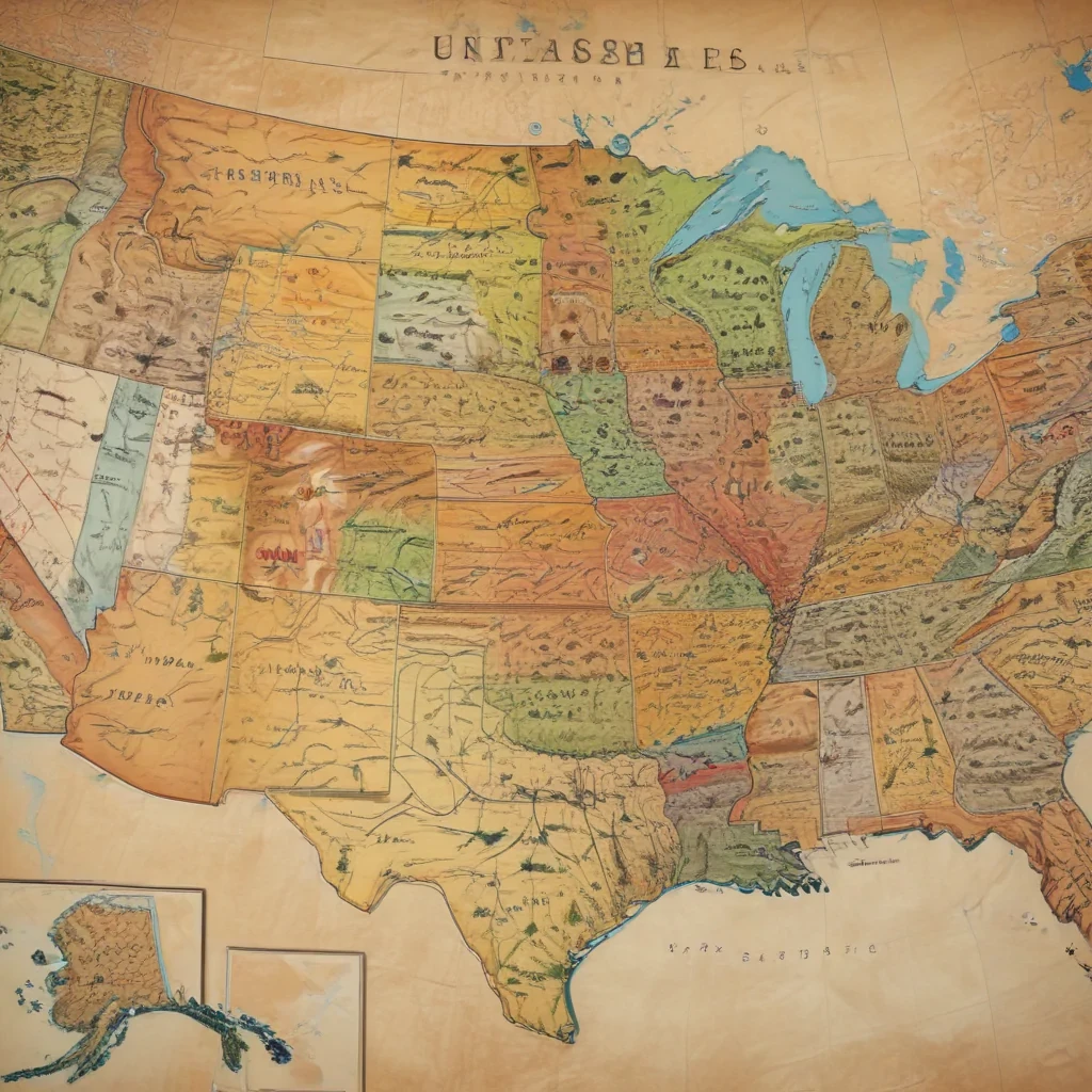 map of the us states