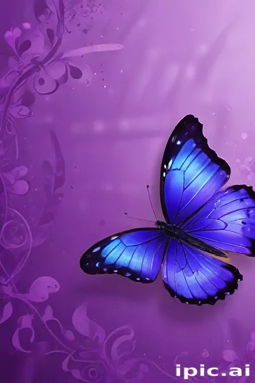 purple wallpapers butterfly