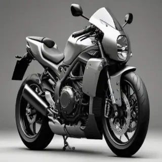 motorcycle clipart black and white