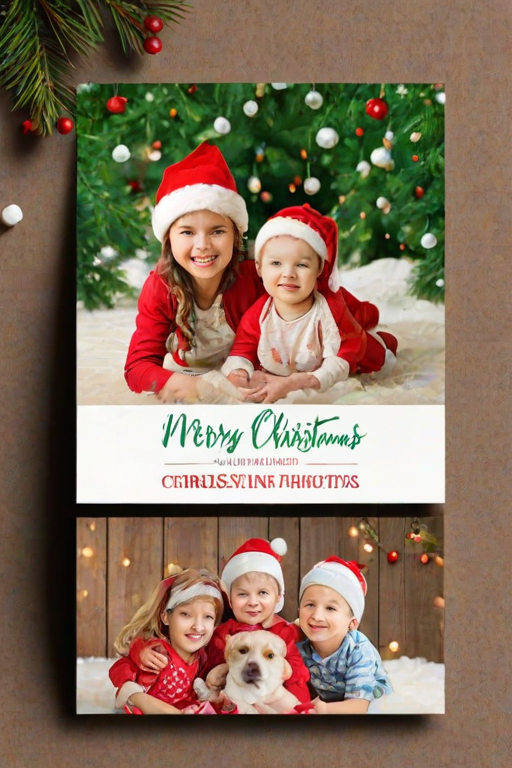 christmas card template psd