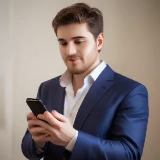 person holding phone