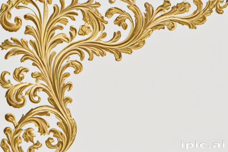 transparent background gold border