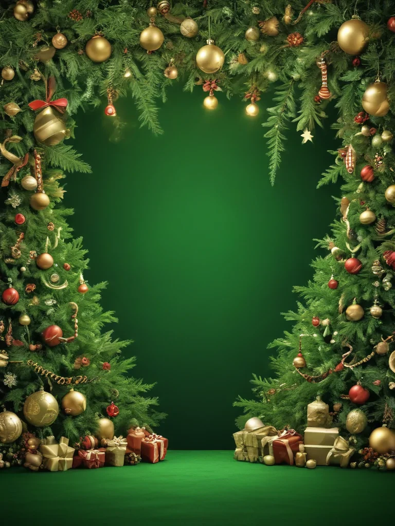 green christmas background