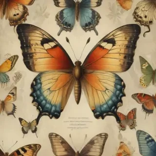 vintage butterfly illustration