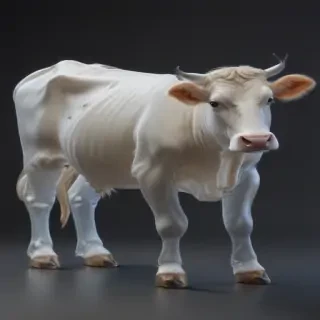 transparent cow