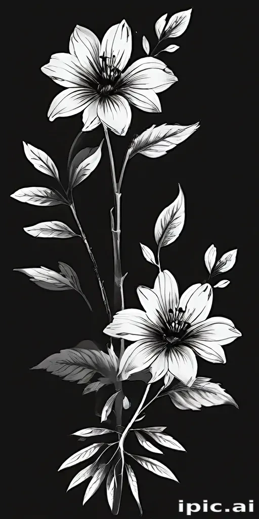 black flower png