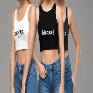 crop top mockup