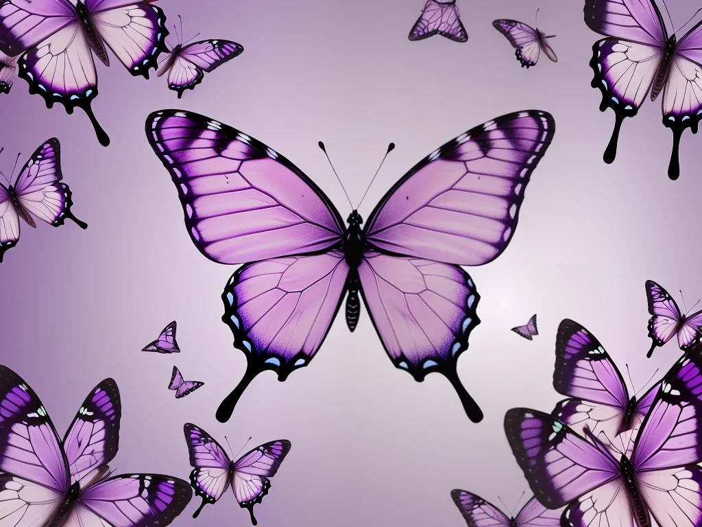 purple butterfly wallpaper