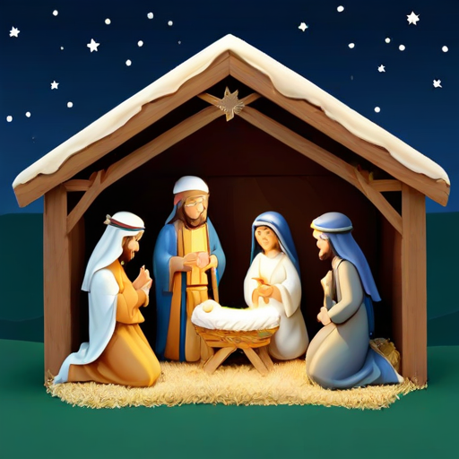 free christmas nativity scene