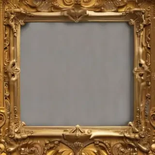 gold frame transparent background