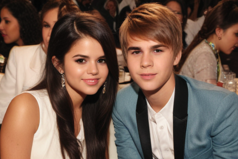 selena gomez with justin bieber