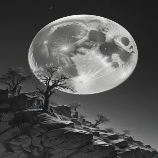 moon sketch
