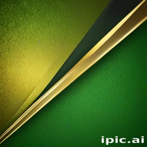green and gold background