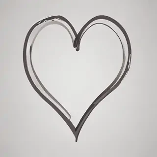 outline heart png