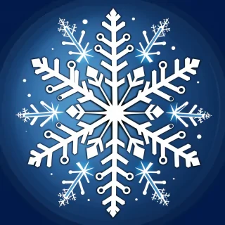 snowflake clipart free