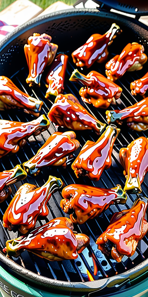 big green egg hot wings