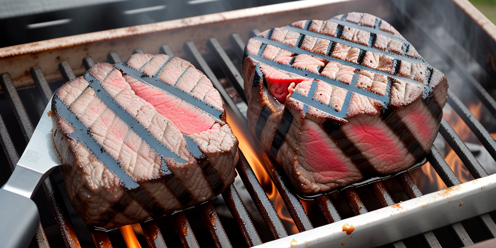 beef cube steak on grill